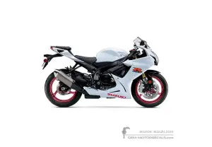 Autocollants pour Suzuki GSXR750 2017 - Blanc • Suzuki Autocollants OEM