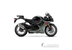 Pegatinas para Suzuki GSXR750 2018 - Negro • Suzuki Pegatinas OEM
