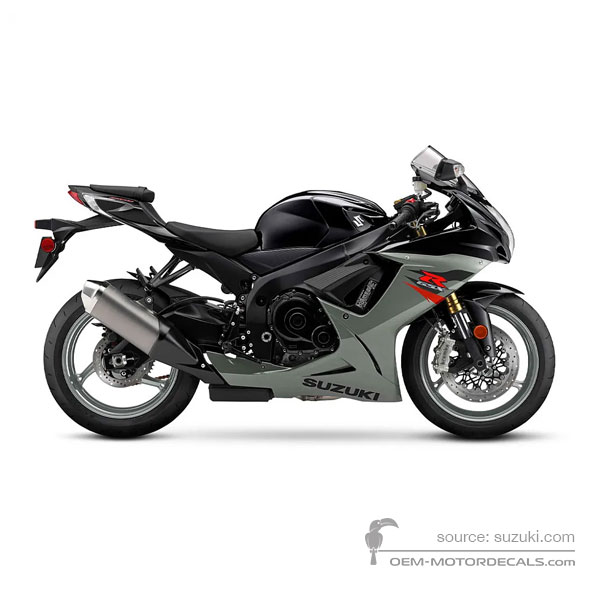 Decals for Suzuki GSXR750 2018 - Black • Suzuki OEM Decals