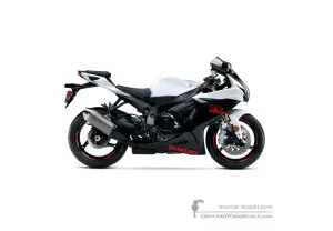Decals for Suzuki GSXR750 2019 - White • Suzuki OEM Decals