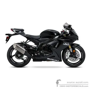 Suzuki GSXR750 2020 - Czarny - Glass Sparkle Black / Metallic Mat Black No.2