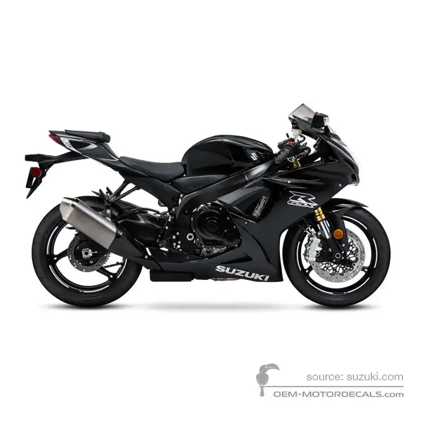 Suzuki GSXR750 2020 - Nero - Glass Sparkle Black / Metallic Mat Black No.2