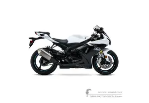Pegatinas para Suzuki GSXR750 2020 - Blanco • Suzuki Pegatinas OEM