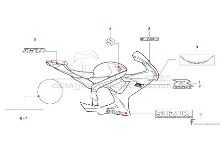Suzuki GSXR750 2020 - Blanco