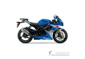 Adesivi per Suzuki GSXR750 2021 - Blu • Suzuki Adesivi OEM