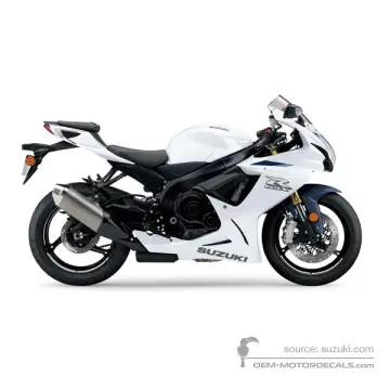 Suzuki GSXR750 2021 - Bianco - Pearl Brilliant White