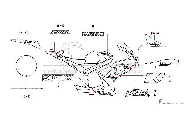 Suzuki GSXR750 2022 - Blauw
