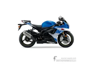 Adesivi per Suzuki GSXR750 2023 - Blu • Suzuki Adesivi OEM