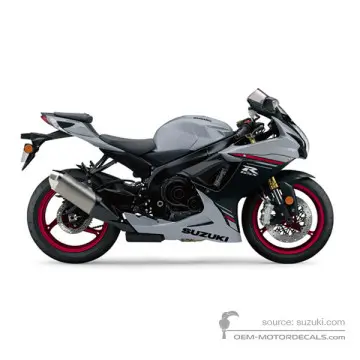 Suzuki GSXR750 2023 - Szary - Glass Sparkle Black / Glass Mat Mechanical Gray