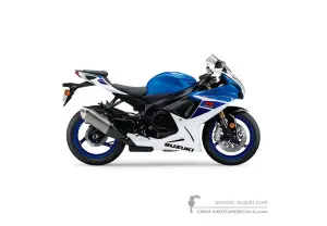 Aufkleber für Suzuki GSXR750 2024 - Blau • Suzuki OEM-Aufkleber
