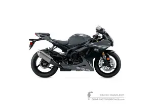 Autocollants pour Suzuki GSXR750 2025 - Gris • Suzuki Autocollants OEM