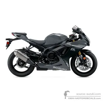 Suzuki GSXR750 2025 - Szary - Solid Iron Gray / Glass Sparkle Black