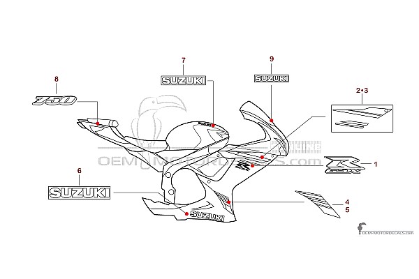 Suzuki GSXR750 2025 - Gray