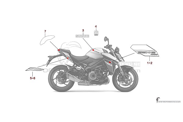 Suzuki GSXS1000 2025 - Silver