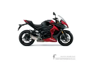 Decals for Suzuki GSXS1000F 2016 - Black Red • Suzuki OEM Decals