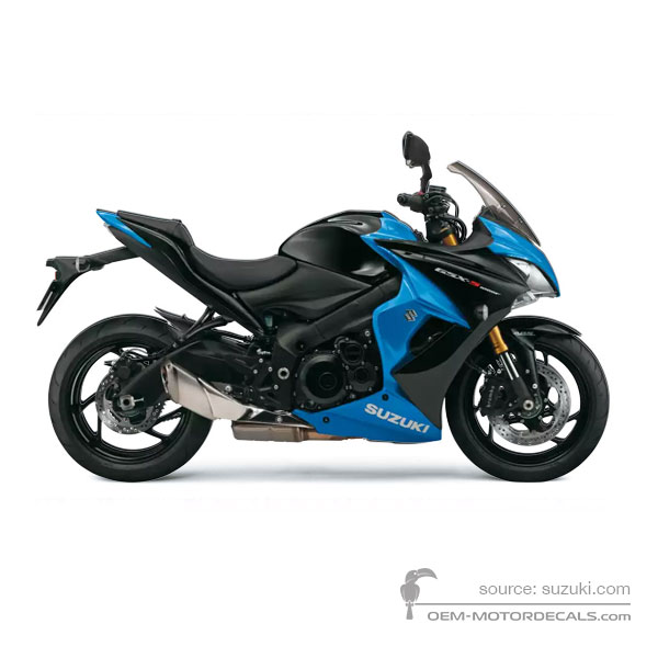 Stickers voor Suzuki GSXS1000F 2018 - Blauw • Suzuki OEM Stickers