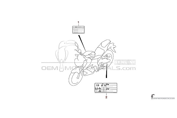 Suzuki GSXS125 2018 - Caution labels