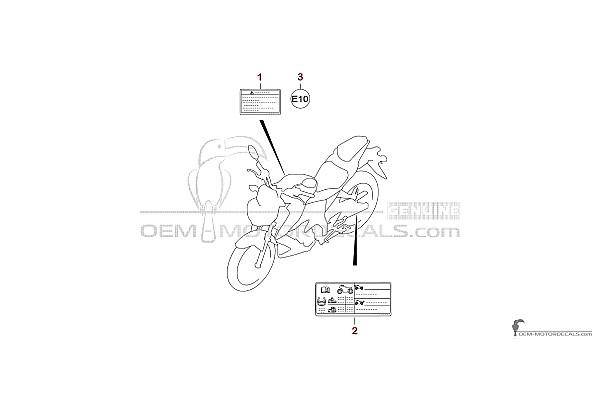 Suzuki GSXS125 2019 - Caution labels