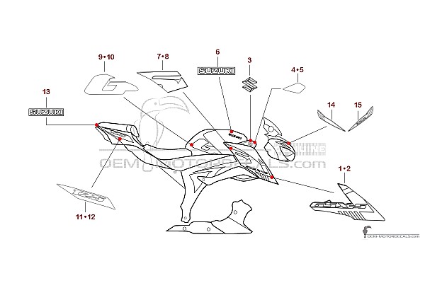 Suzuki GSXS125 2023 - Biały