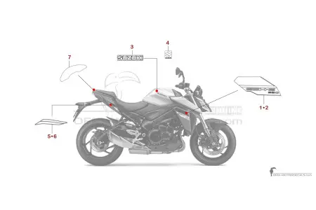 Suzuki GSXS950 2025 - Silver