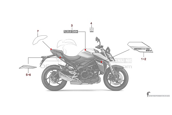 Suzuki GSXS950 2025 - Srebrny