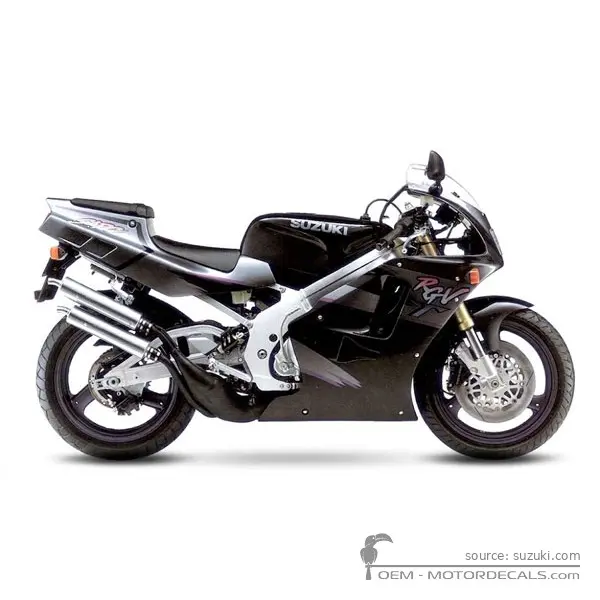 Suzuki RGV250 1996 - Urban Gray Metallic / Pearl Novelty Black33J