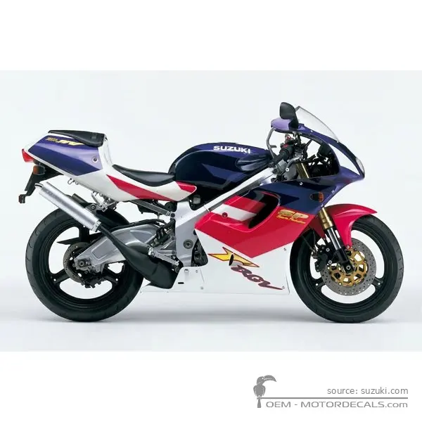 Suzuki RGV250 1997 - Special White No. 2 / Candy Moon Shadow Blue