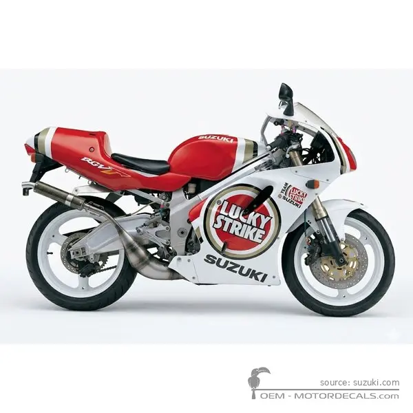 Suzuki RGV250 Lucky Strike 1997 - Special White No.1 / Pure Red