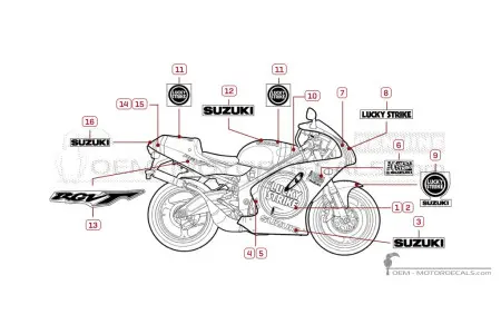 Suzuki RGV250 Lucky Strike 1997