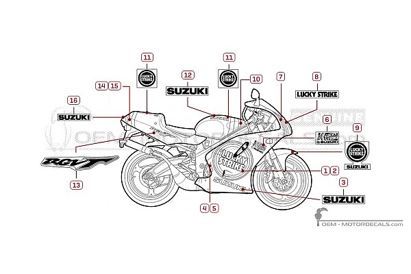 Suzuki RGV250 Lucky Strike  1997