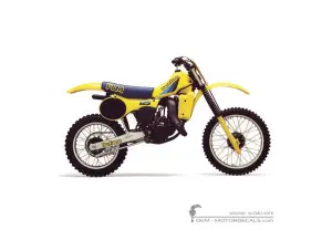 Naklejki do Suzuki RM125 1983 • Suzuki Naklejki OEM