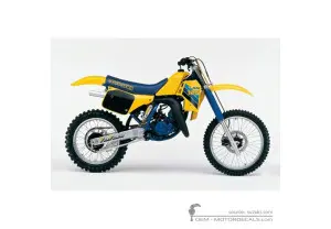 Pegatinas para Suzuki RM125 1986 • Suzuki Pegatinas OEM