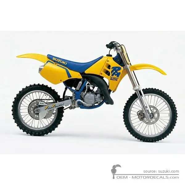 Suzuki RM125 1990 - Pholina Yellow / Aspen Yellow