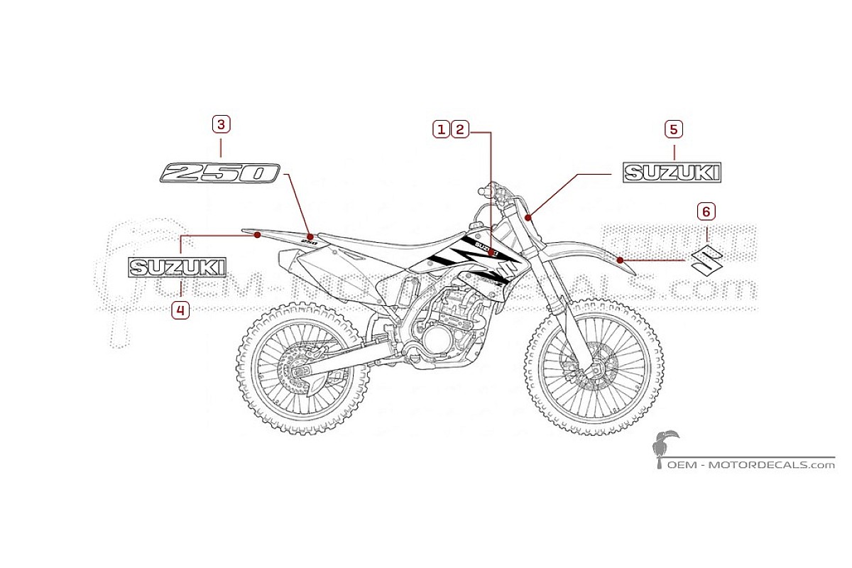 Naklejki do Naklejki ostrzegawcze • Suzuki Naklejki OEM