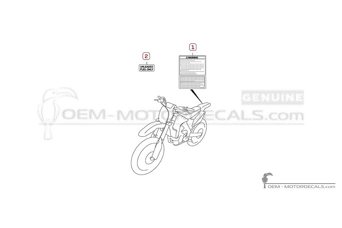Naklejki do Naklejki ostrzegawcze • Suzuki Naklejki OEM