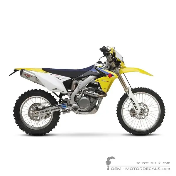 Suzuki RM-Z450 2009 - Champion Yellow No. 2 / Solid Black