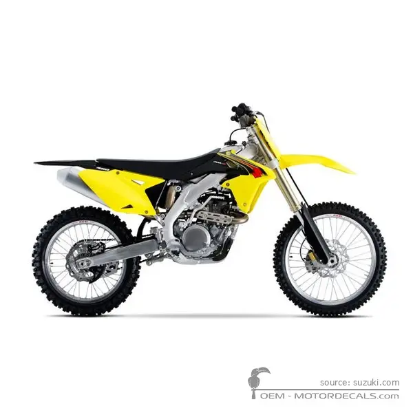 Suzuki RM-Z450 2015 - Champion Yellow No. 2 / Solid Black