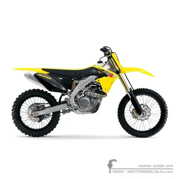 Suzuki RM-Z450 2017 - Champion Yellow No. 2 / Solid Black