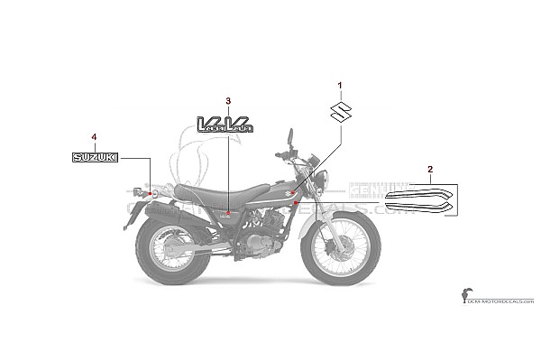 Suzuki RV125 VANVAN 2008 - Azul