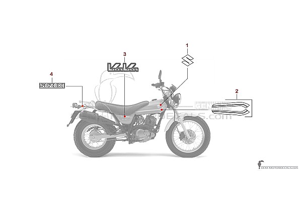 Suzuki RV125 VANVAN 2008 - Amarillo