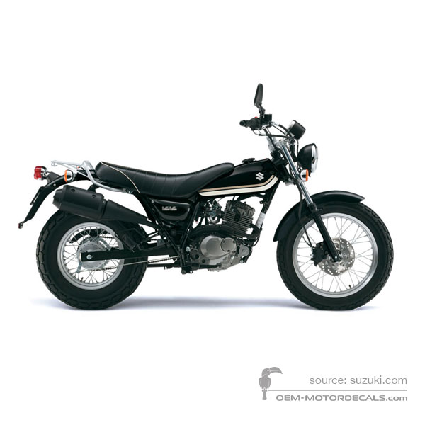 Stickers voor Suzuki RV125 VANVAN 2014 - Zwart • Suzuki OEM Stickers
