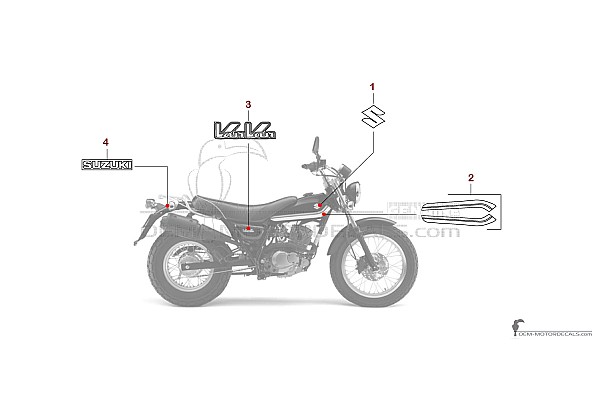 Suzuki RV125 VANVAN 2014 - Zwart
