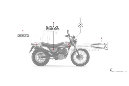 Suzuki RV125 VANVAN 2014 - Rood