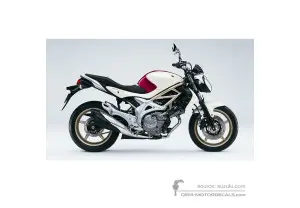 Aufkleber für Suzuki SFV650 GLADIUS 2009 - Weiss • Suzuki OEM-Aufkleber