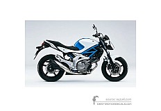 Aufkleber für Suzuki SFV650 GLADIUS 2009 - Blau Weiss • Suzuki OEM-Aufkleber