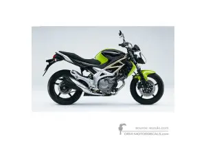 Aufkleber für Suzuki SFV650 GLADIUS 2009 - Schwarz Grün • Suzuki OEM-Aufkleber