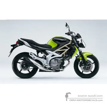 Suzuki SFV650 GLADIUS 2009 - Czarno Zielony - Pearl Nebular Black / Lush Green Metallic