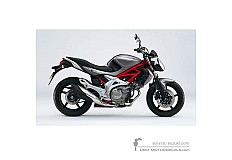 Naklejki do Suzuki SFV650 GLADIUS 2010 - Szary • Suzuki Naklejki OEM