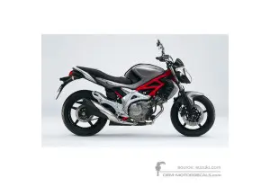 Aufkleber für Suzuki SFV650 GLADIUS 2010 - Grau • Suzuki OEM-Aufkleber