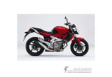 Naklejki do Suzuki SFV650 GLADIUS 2010 - Czerwony • Suzuki Naklejki OEM